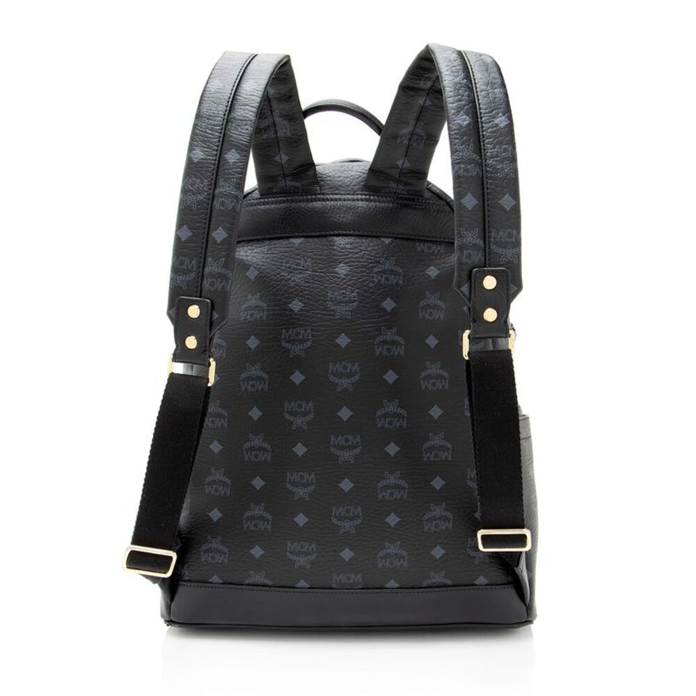 MCM Visetos Studded Stark Medium Backpack - Picture 3 of 12